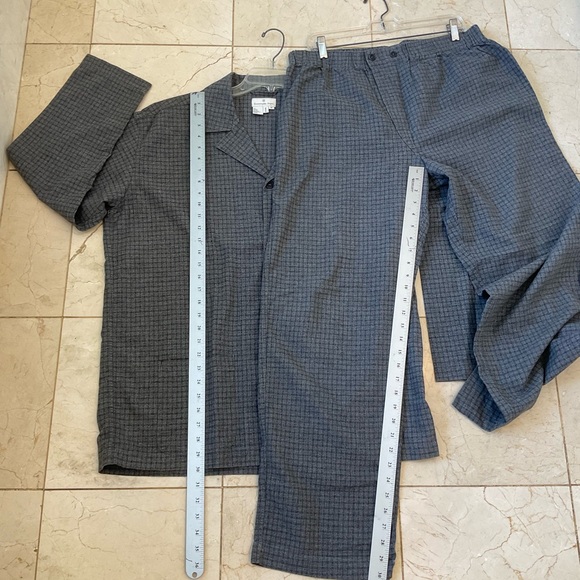 Ermenegildo Zegna Men’s Pajama Set, NWOT, Gray, Soft Flannel Cotton, Sz XL - Picture 12 of 13